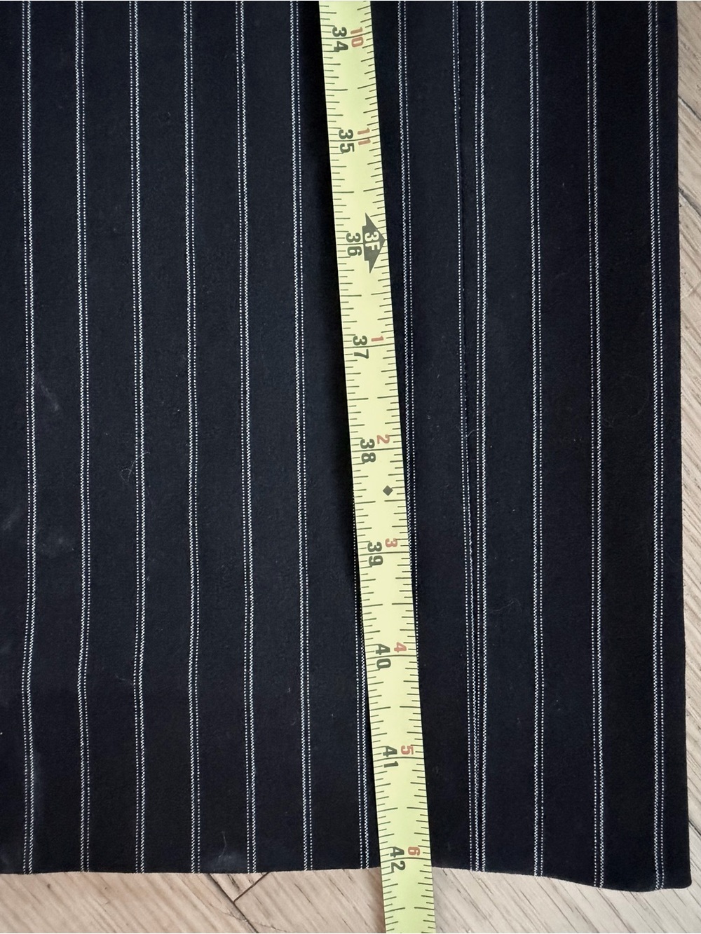 NWT Tahari Arthur S. Levine Black Pinstripe Trousers Dress Pants 20W - Picture 13 of 15